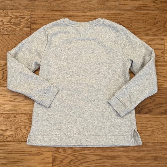 Karen Scott Christmas Cat Graphic Sweatshirt Gray with Red Glitter Size XS Cozy - Picture 4 of 5